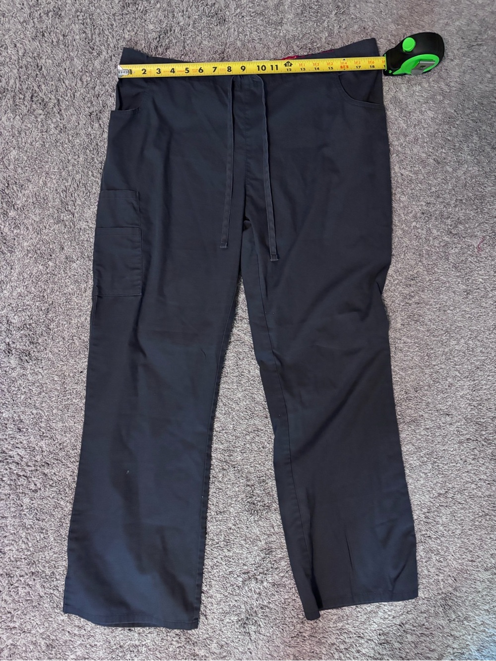 Dickies Black Cargo Drawstring Medical Pants Size Large - Picture 8 of 11